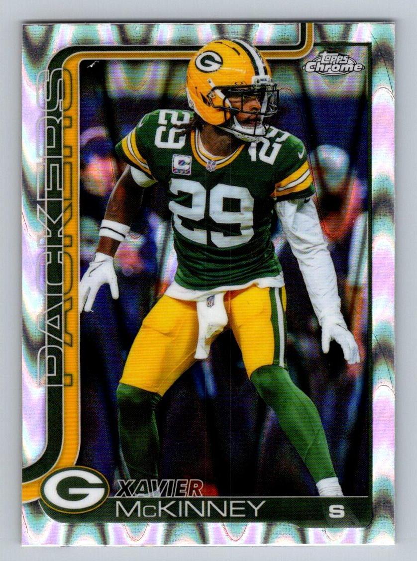 2025 Topps Chrome #113 Xavier McKinney Ray Wave Refractor