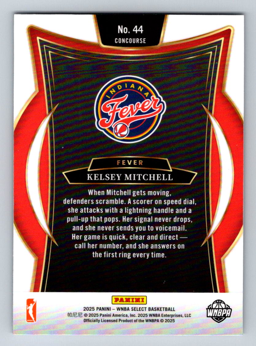 2025 Panini Select WNBA #44 Kelsey Mitchell