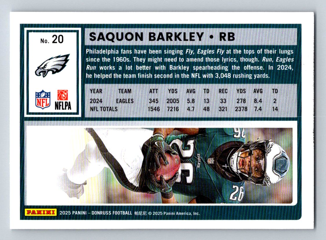 2025 Donruss #20 Saquon Barkley