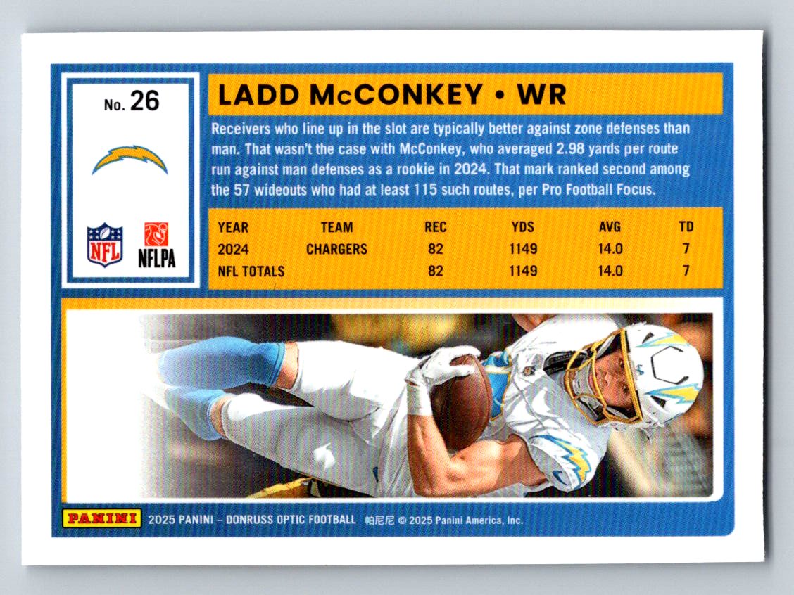 2025 Donruss Optic #26 Ladd McConkey