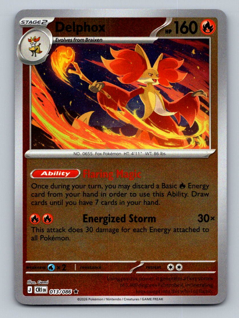 ME04: Chaos Rising #013/086 Delphox