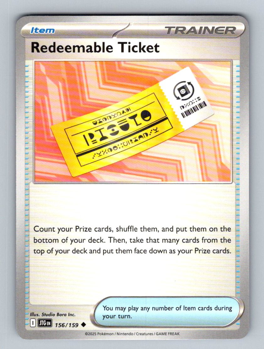 SV09: Journey Together #156/159 Redeemable Ticket