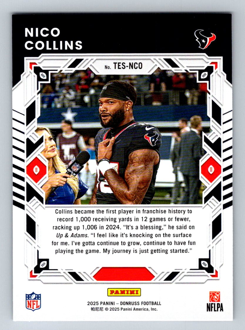 2025 Donruss #TES-NCO Nico Collins The Elite Series