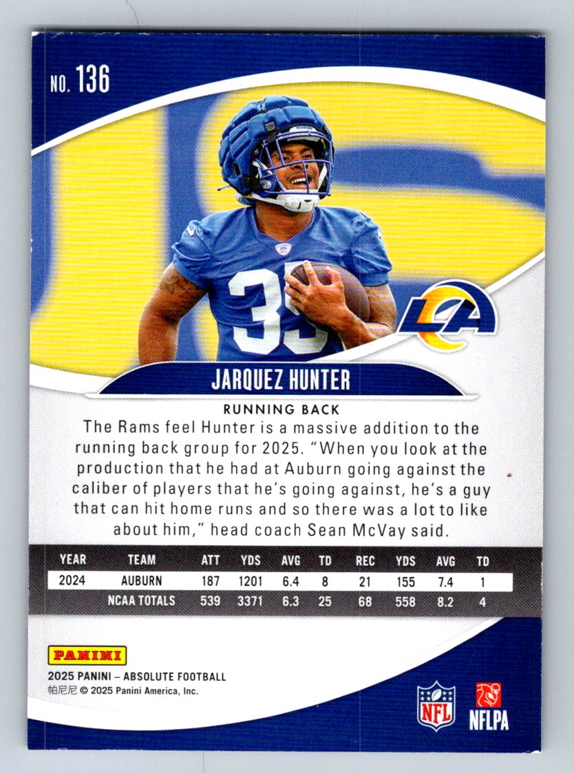 2025 Panini Absolute #136 Jarquez Hunter Retail