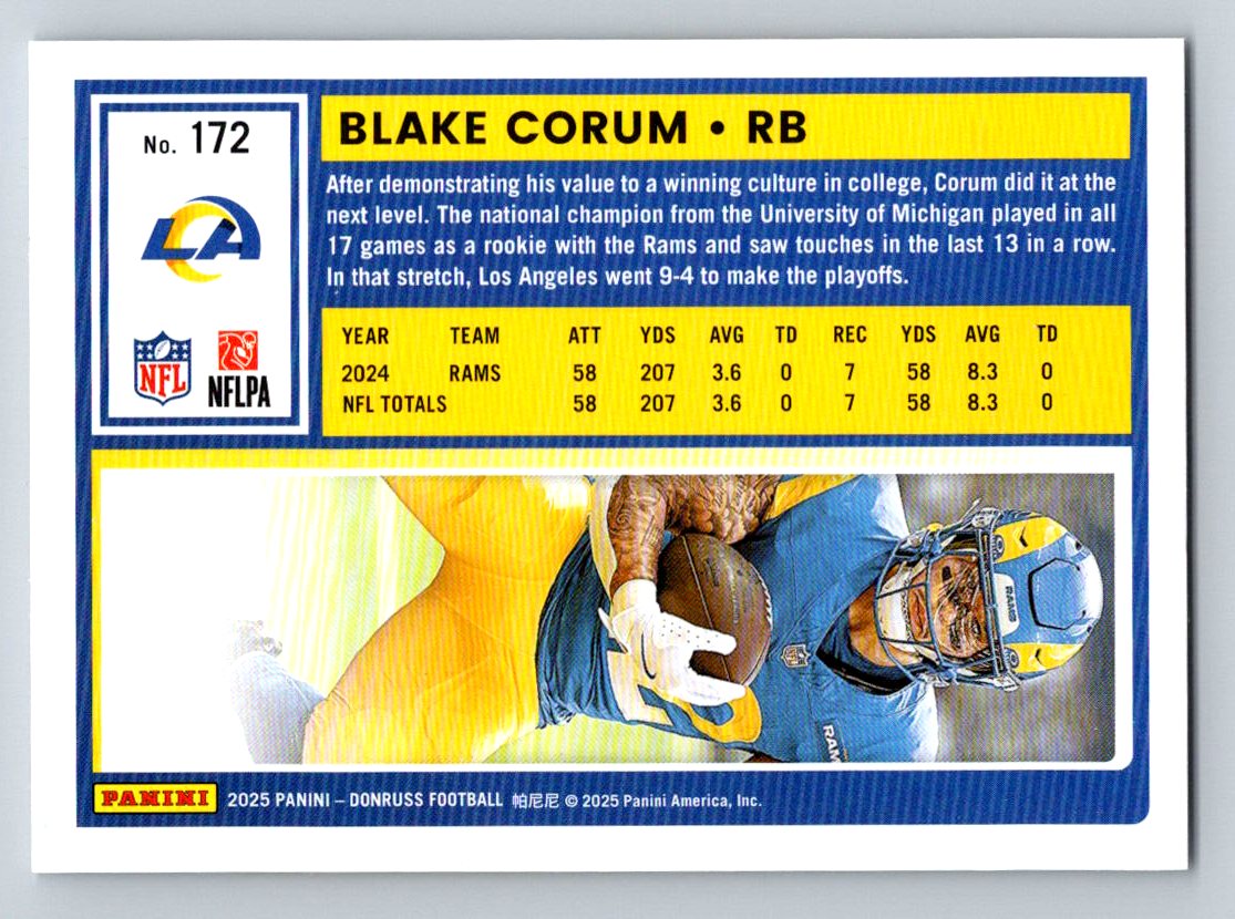 2025 Donruss #172 Blake Corum