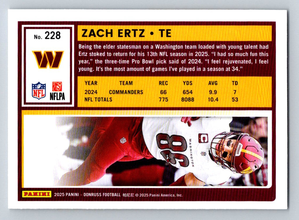 2025 Donruss #228 Zach Ertz