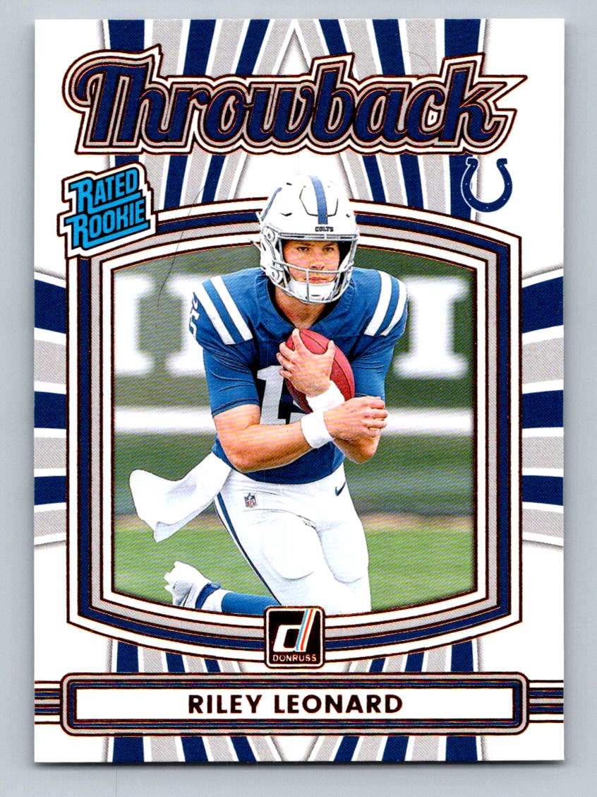 2025 Donruss #33 Riley Leonard Rated Rookies Throwback