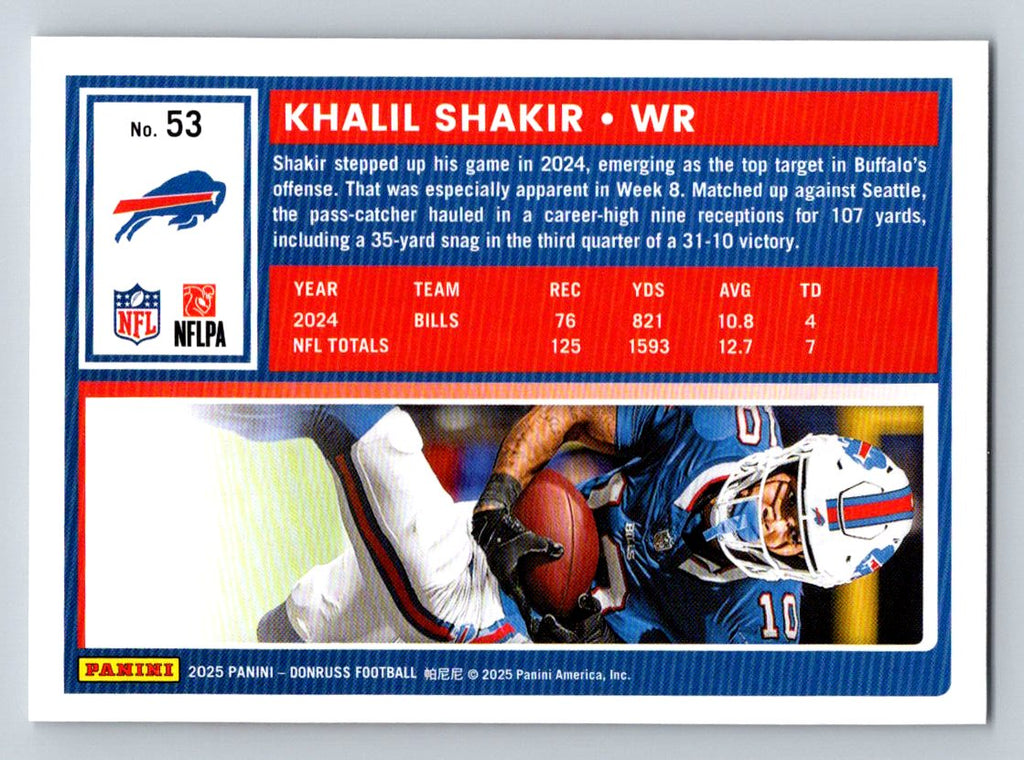 2025 Donruss #53 Khalil Shakir