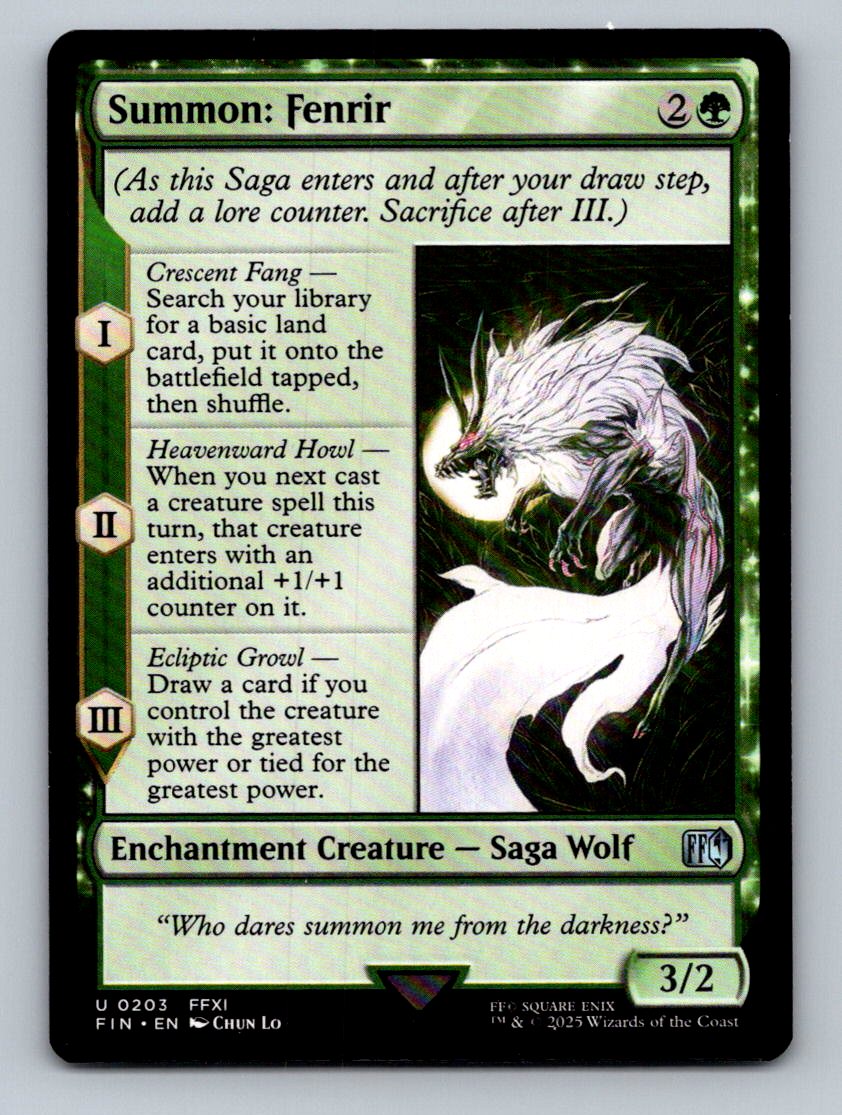 FINAL FANTASY #203 Summon: Fenrir