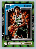 2024-25 Donruss #222 AJ Johnson Holo Green Laser