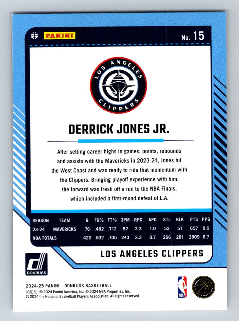 2024-25 Donruss #15 Derrick Jones Jr.