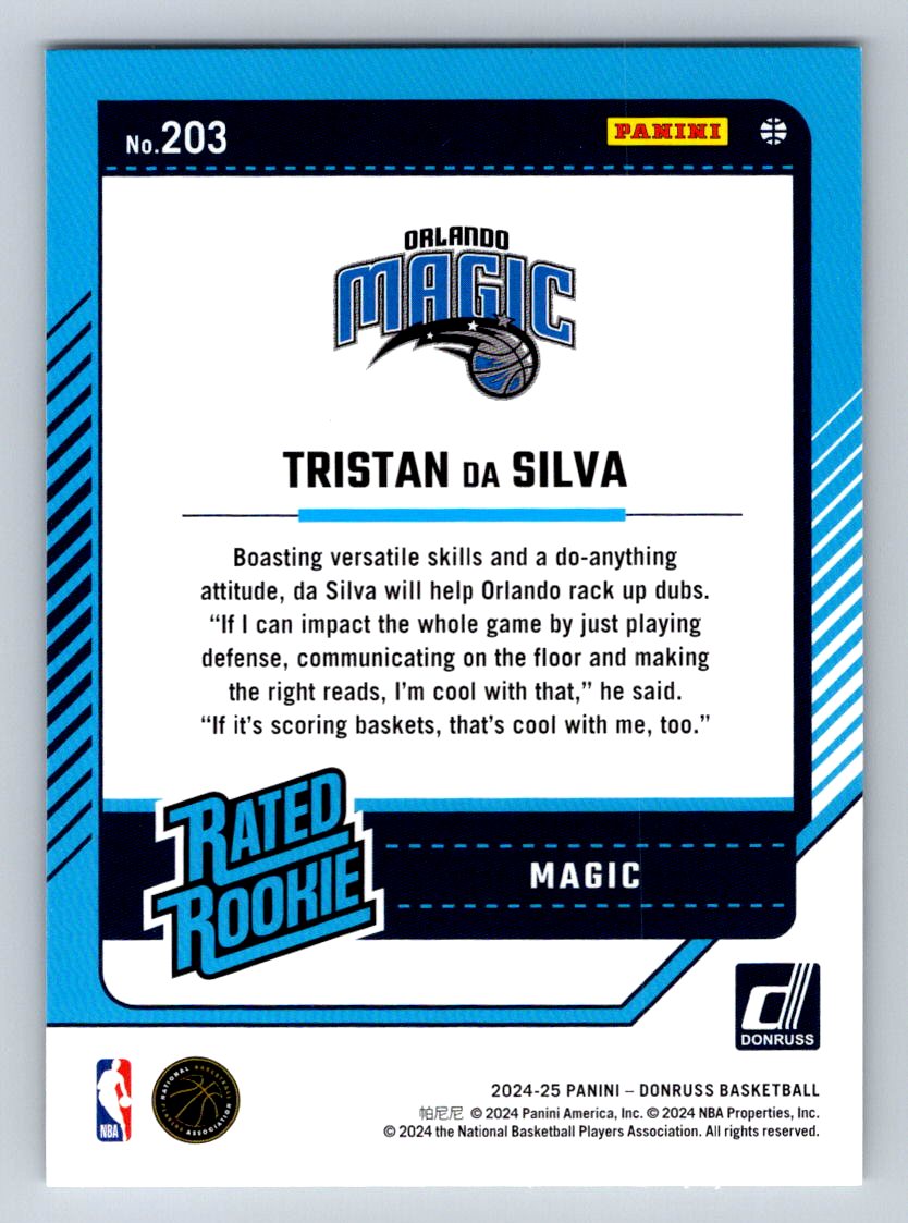 2024-25 Donruss #203 Tristan da Silva