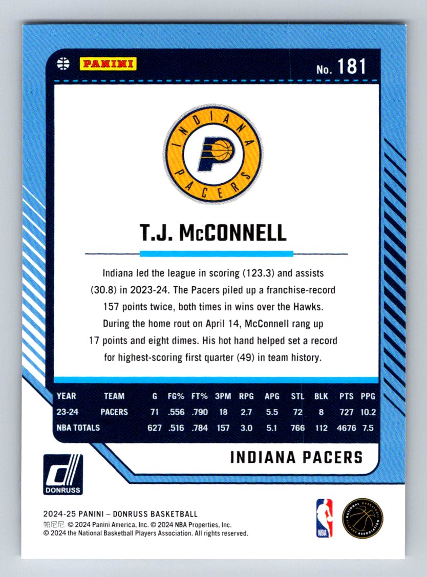 2024-25 Donruss #181 T.J. McConnell