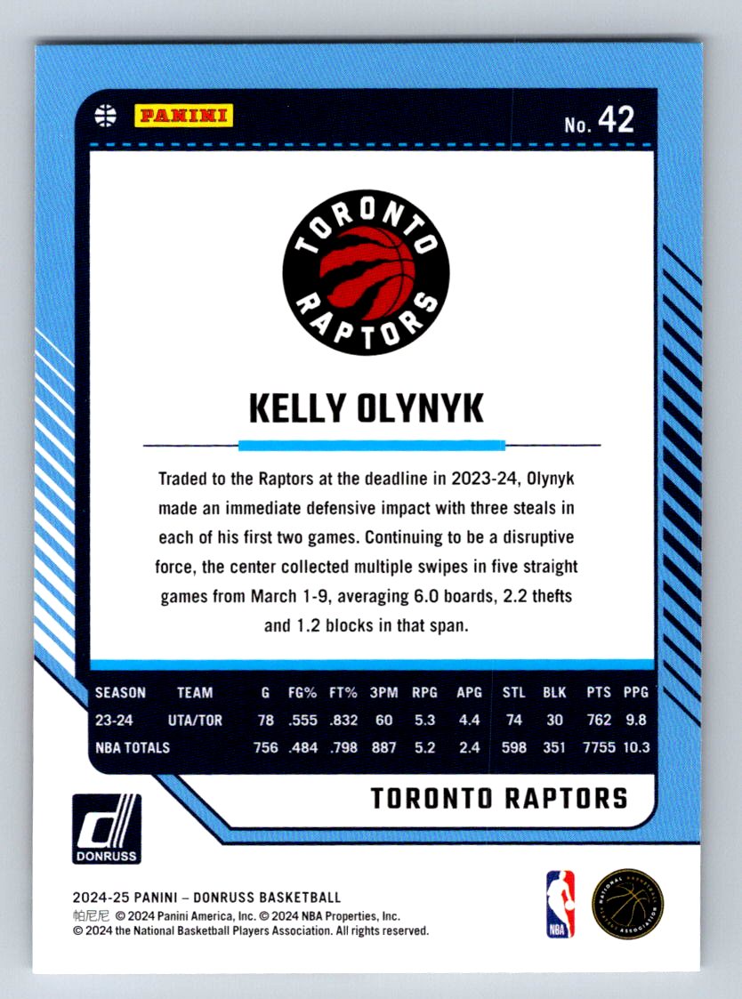 2024-25 Donruss #42 Kelly Olynyk