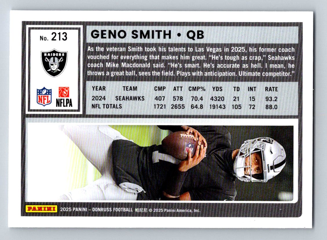 2025 Donruss #213 Geno Smith