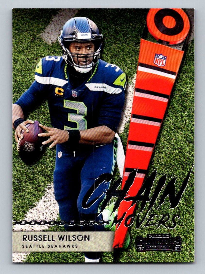 2021 Panini Contenders #CM-RWI Russell Wilson Chain Movers