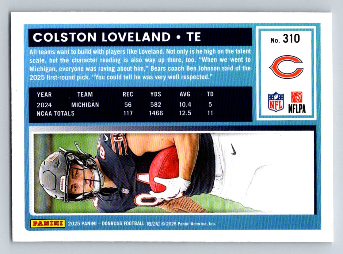 2025 Donruss #310 Colston Loveland