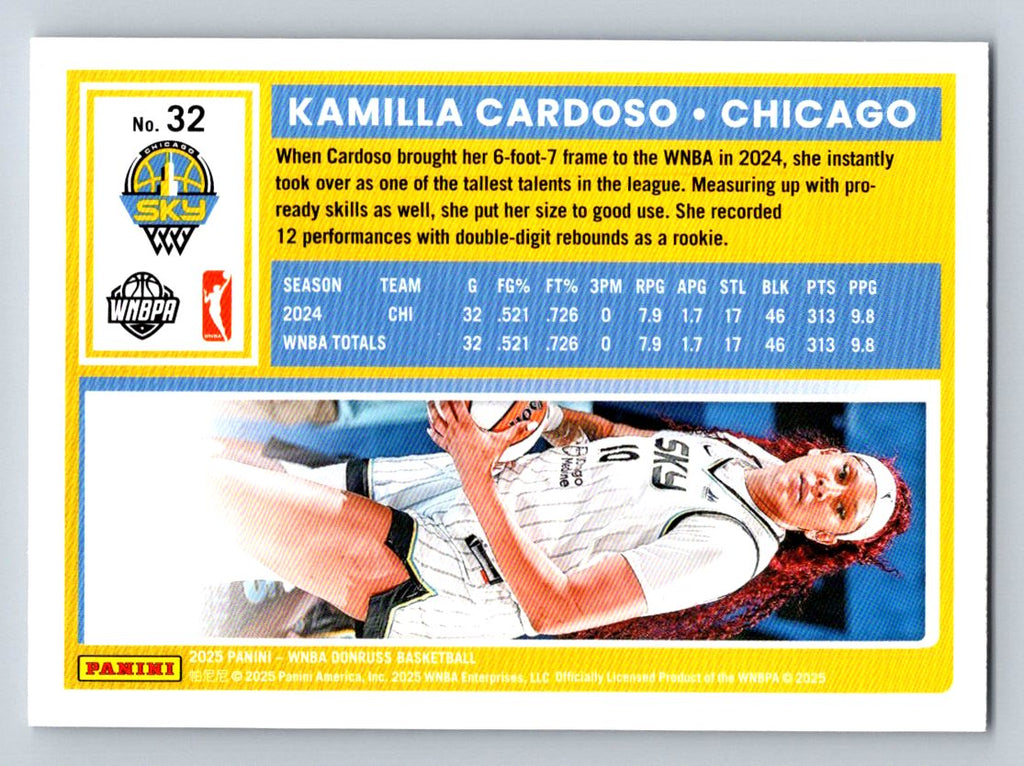 2025 Donruss WNBA #32 Kamilla Cardoso