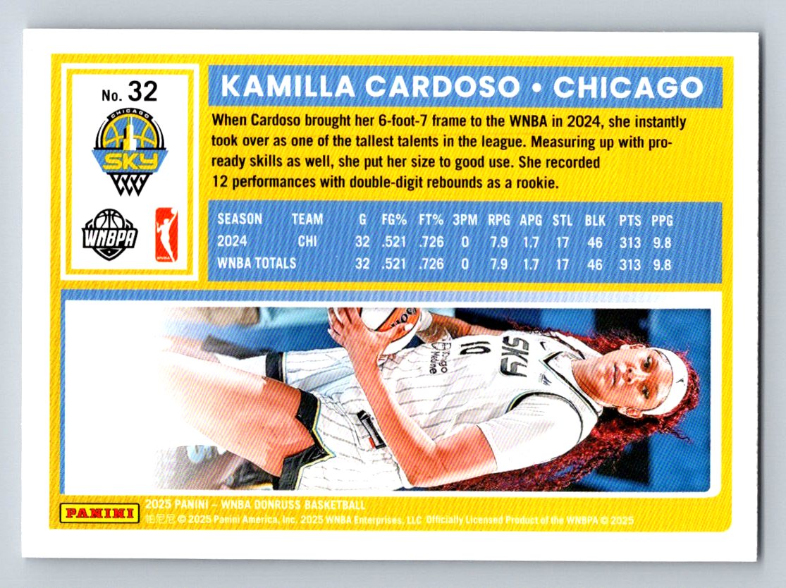 2025 Donruss WNBA #32 Kamilla Cardoso