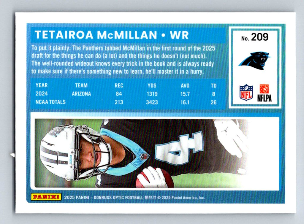2025 Donruss Optic #209 Tetairoa McMillan