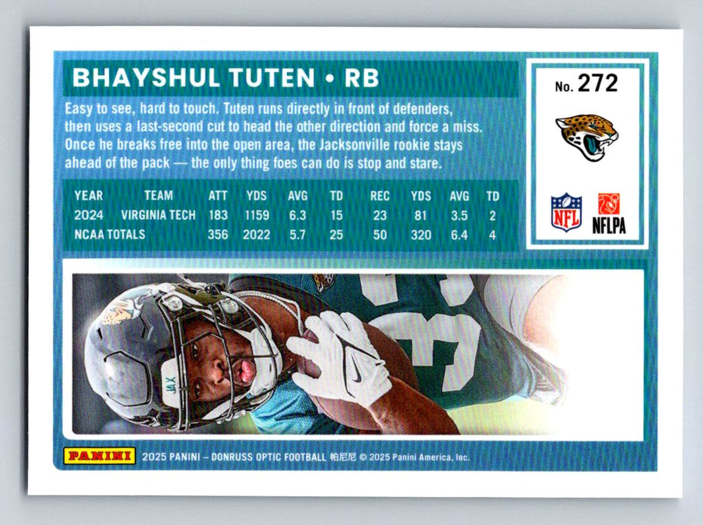 2025 Donruss Optic #272 Bhayshul Tuten