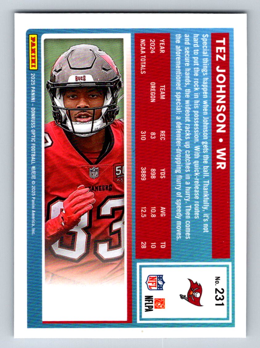 2025 Donruss Optic #231 Tez Johnson