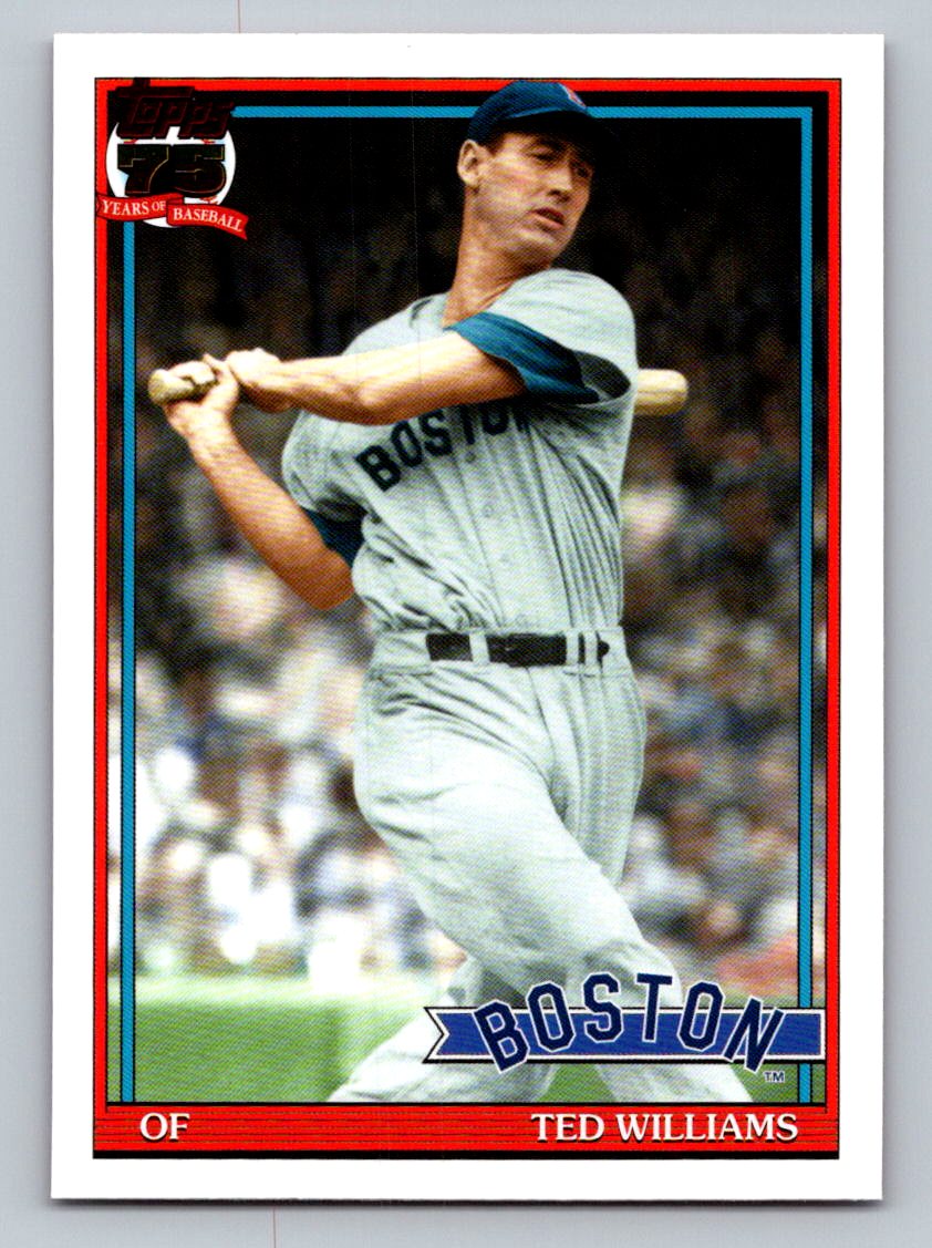 2026 Topps #91B2-46 Ted Williams 1991 Topps Baseball 35th Anniversary