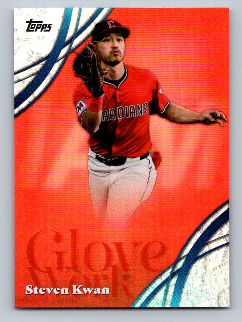 2026 Topps #GW-27 Steven Kwan Glove Work