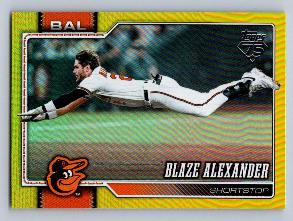 2026 Topps #515 Blaze Alexander Gold Rainbow Foil #/399